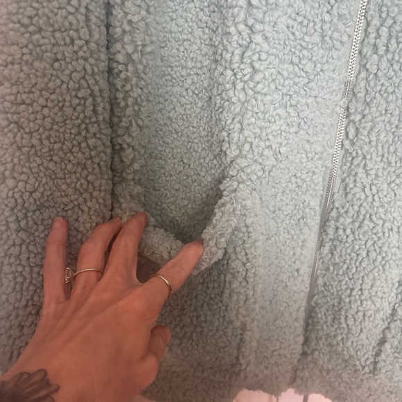 Wild Fable Soft Green Sherpa Jacket - Picture 2 of 5